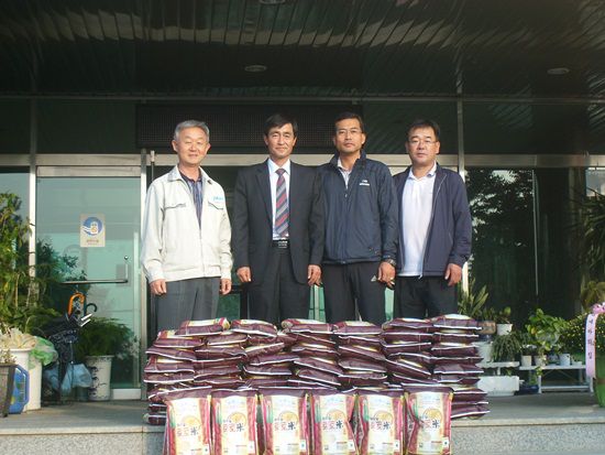 원주시테니스연합회 쌀 후원