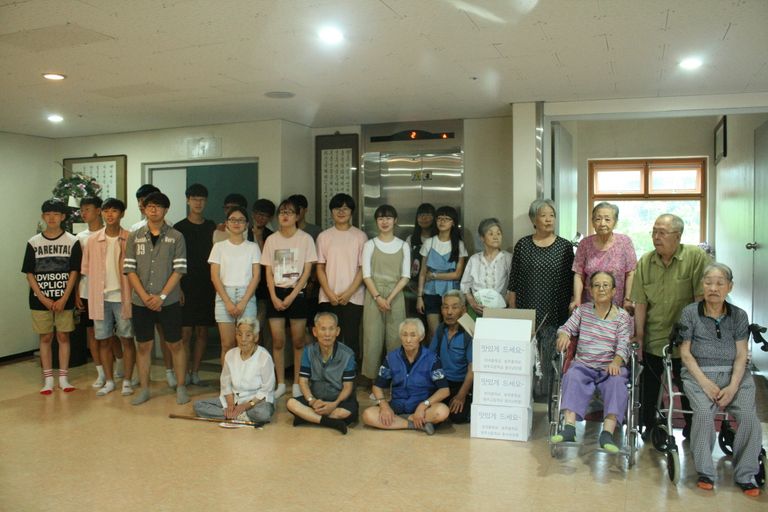 2017.08.09 반곡중학교 빵 전달