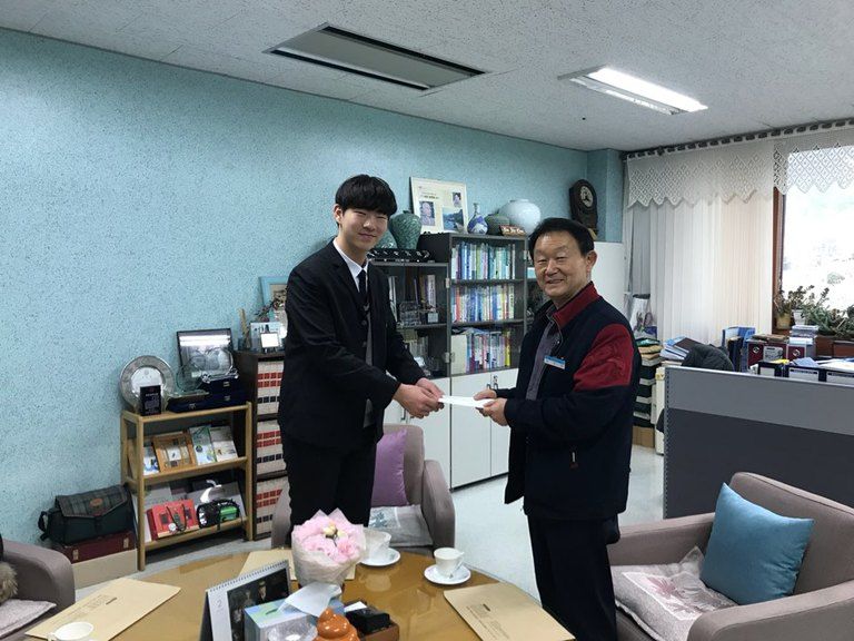 2018.02.14. 육민관고등학교 후원금 전달